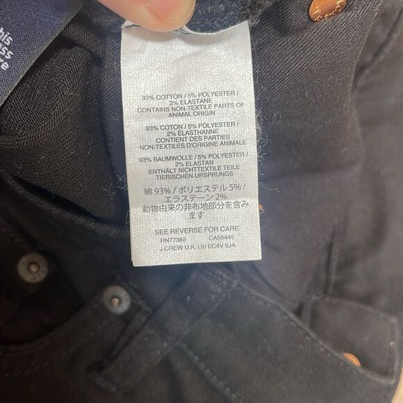 J. Crew Black Lookout High Rise Skinny Jeans Sz 32 - Picture 5 of 12